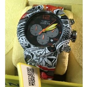 Invicta 39058 Grand Pro Diver Graffiti 52mm Watch (44300-1) - NEW *FAST SHIPPING